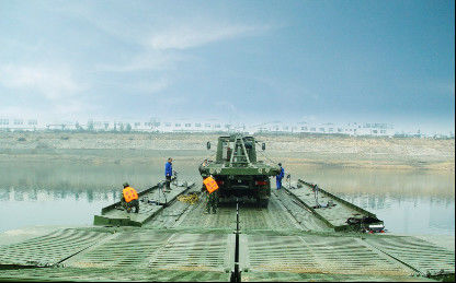 Length Of A Single Pontoon Unit 10m Military Pontoon Bridge Emergency Equipment