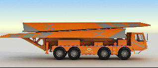 Charge de 60 tonnes, 21 mètres de long, pont mécanisé avec télécommande et faible intensité de main-d'œuvre pour un sauvetage rapide en cas d'urgence