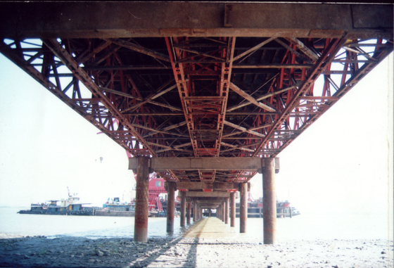 Longueur 6-54m Bailey Bridge Truss Height de polyvalence 2.134m